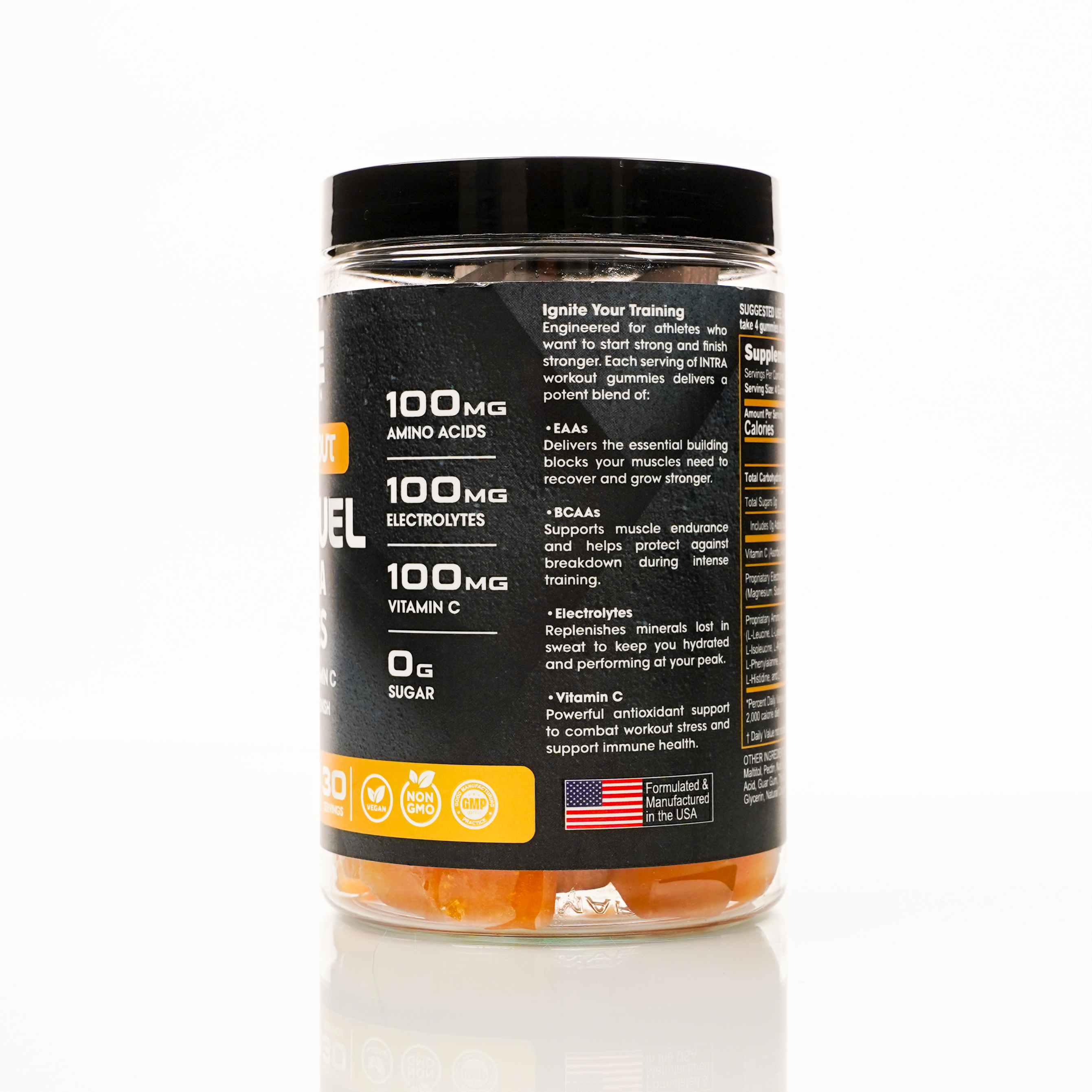 Hydra Fuel Intra-Workout Gummies — Lemon Zest (120 ct / 30 servings)