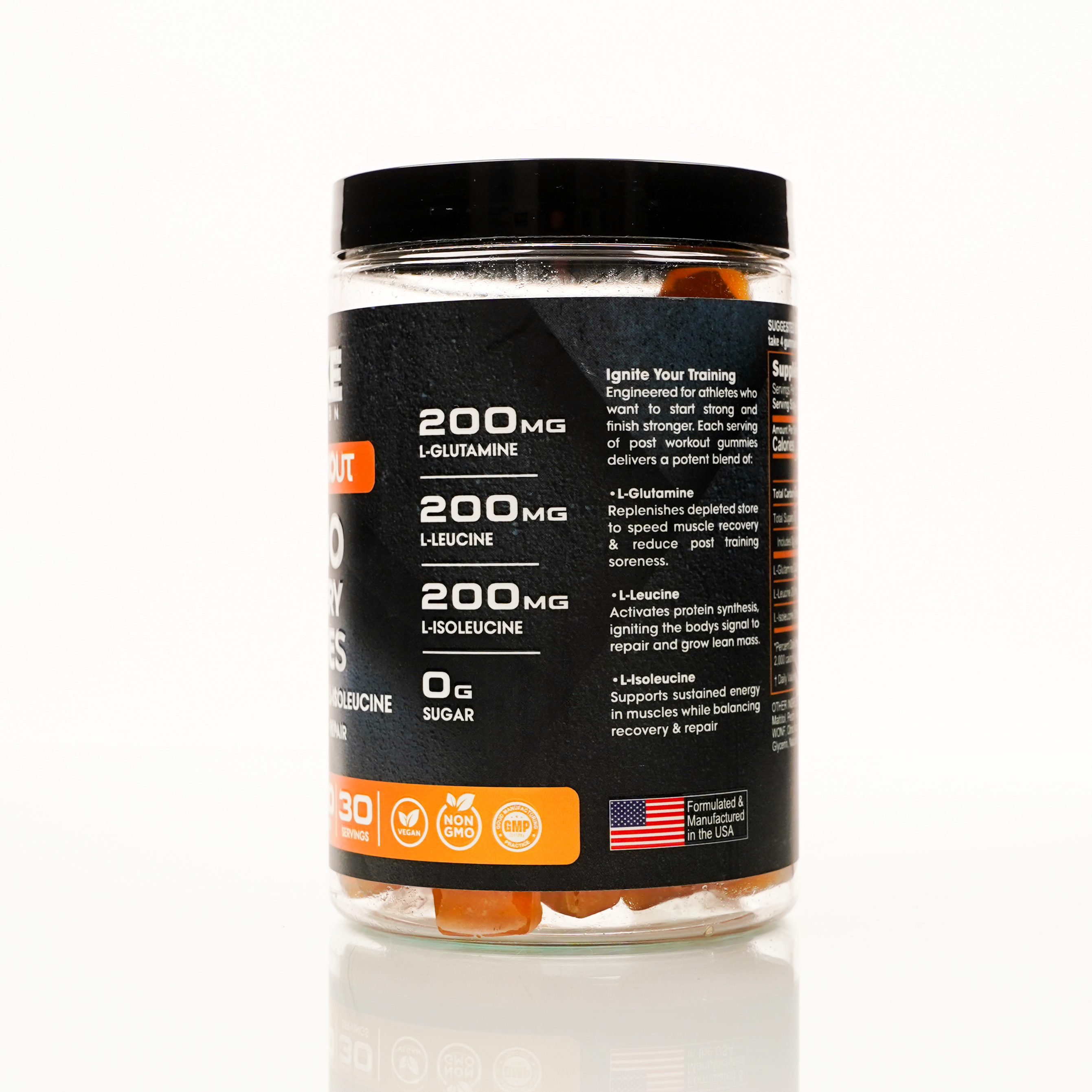 Amino Recovery Post-Workout Gummies — Pineapple Mango (120 ct / 30 servings)